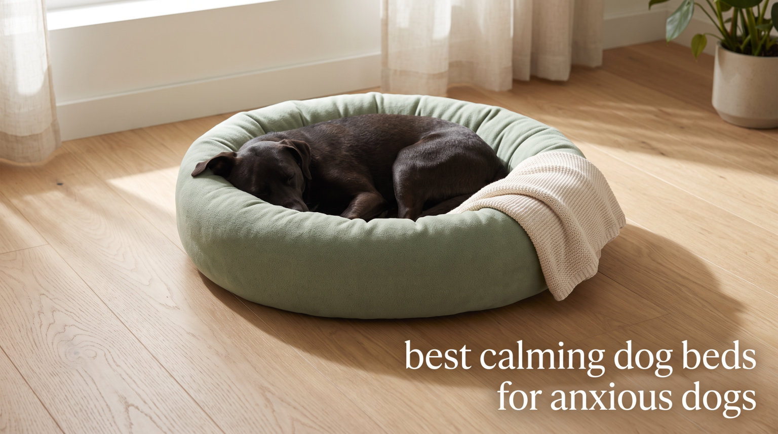 best calming dog beds for anxious dogs