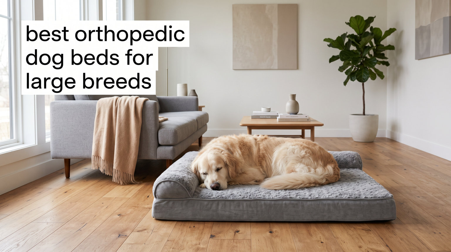 best orthopedic dog beds for large breeds