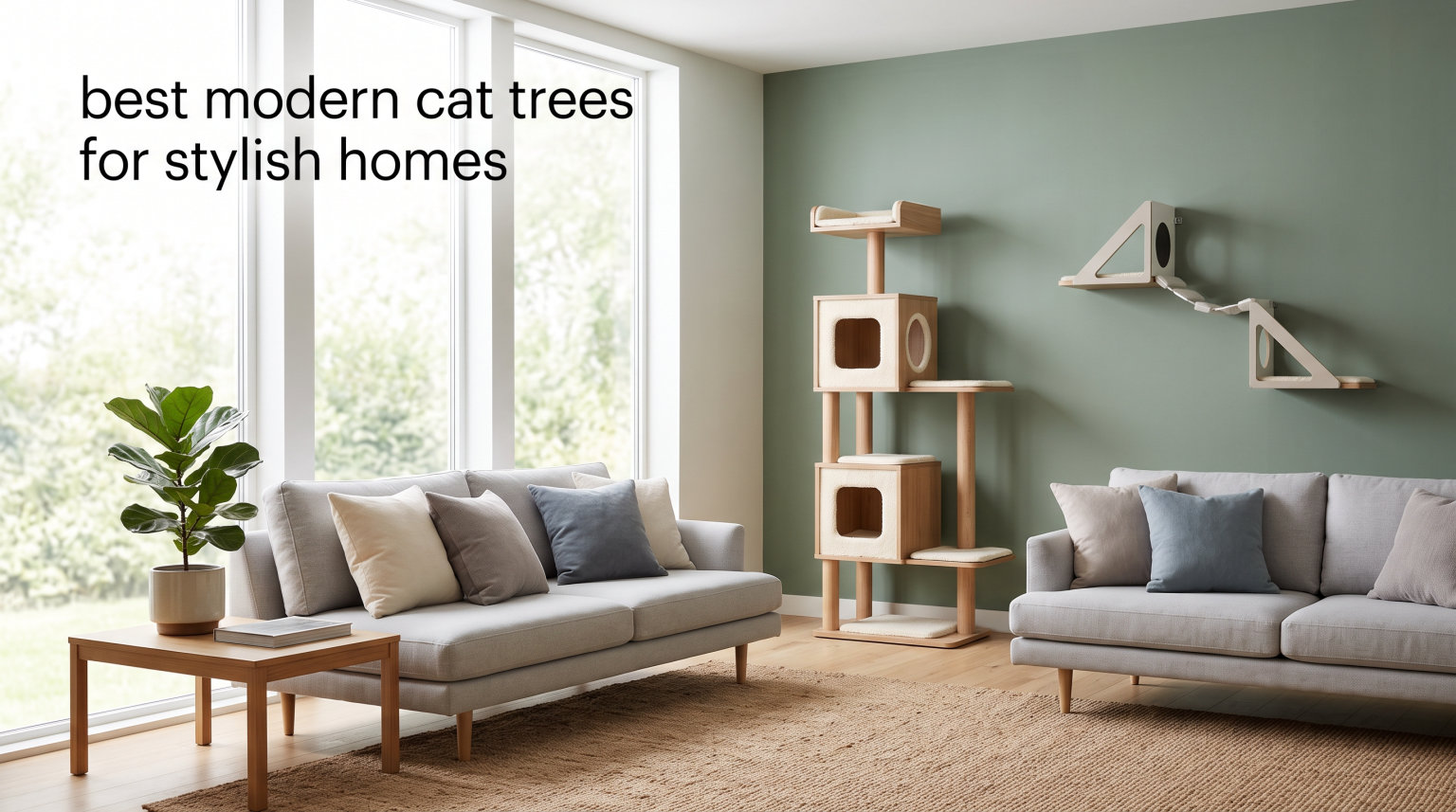 best modern cat trees for stylish homes