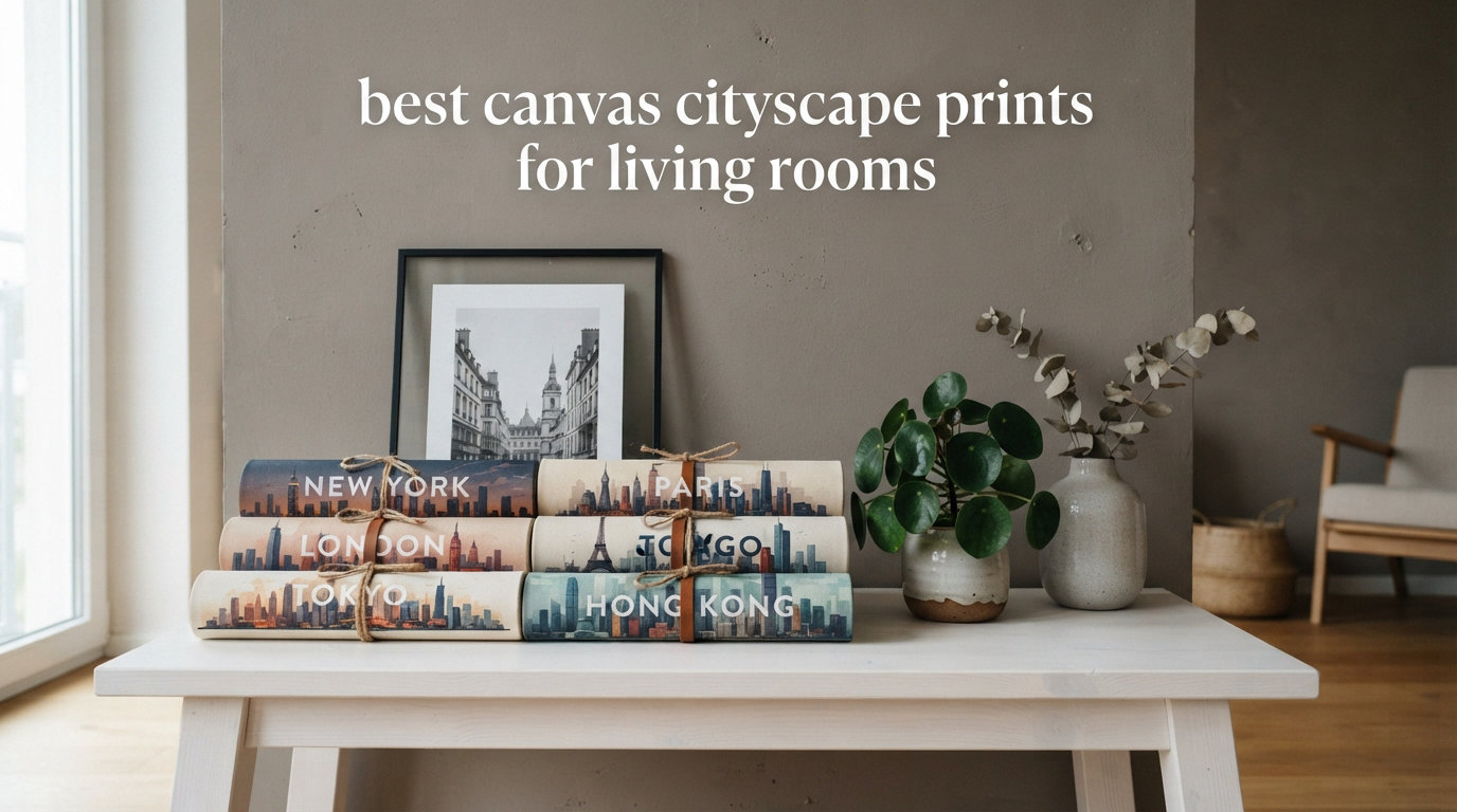 best canvas cityscape prints for living rooms