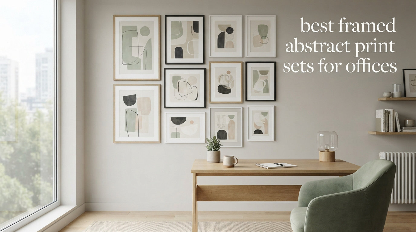 best framed abstract print sets for offices