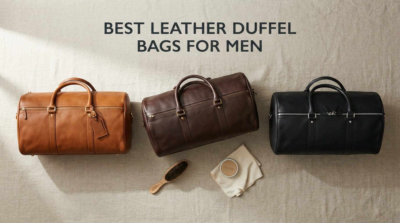 best leather duffel bags for men