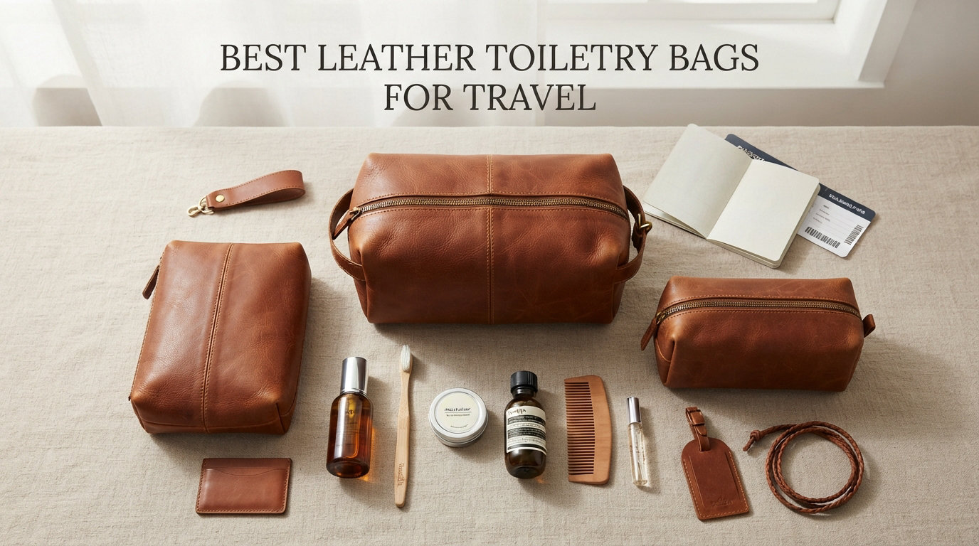 best leather toiletry bags for travel