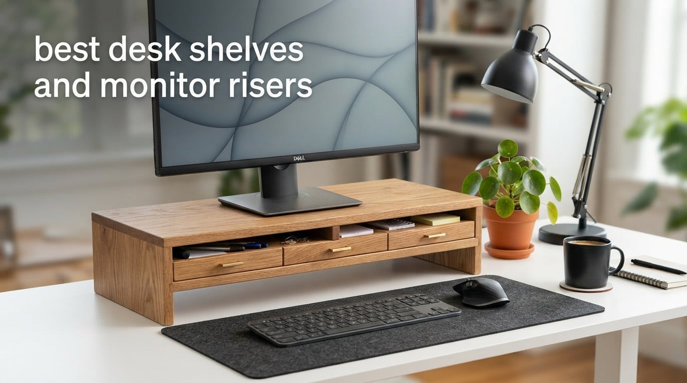 best desk shelves and monitor risers