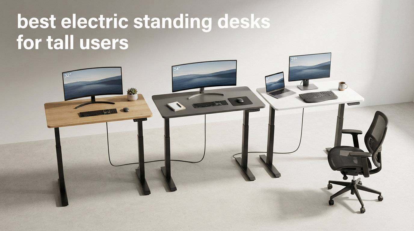 best electric standing desks for tall users