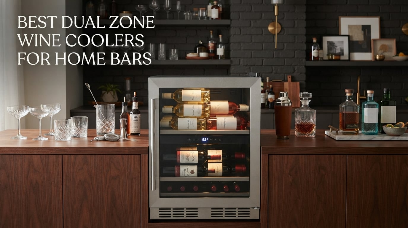 best dual zone wine coolers for home bars