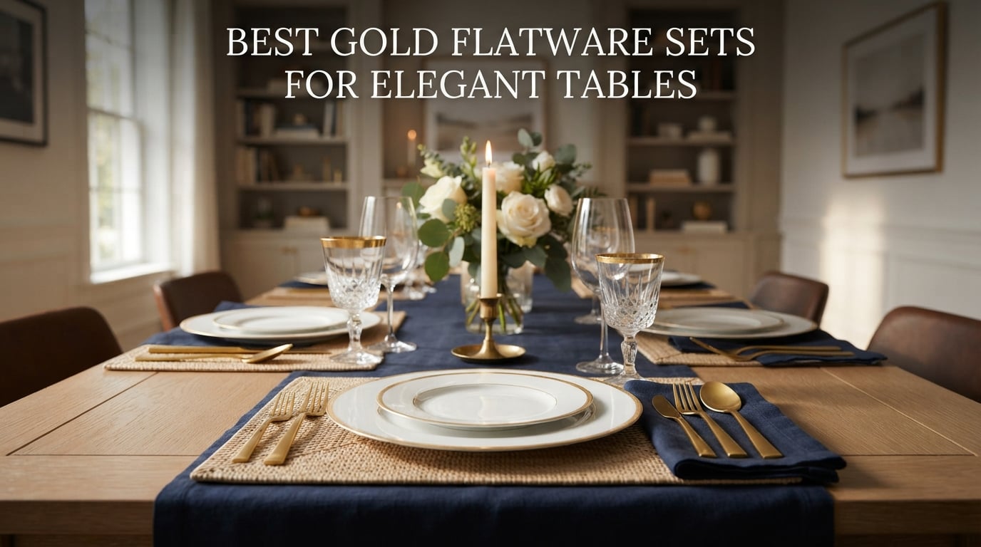 best gold flatware sets for elegant tables