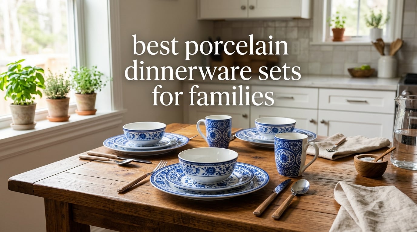 best porcelain dinnerware sets for families