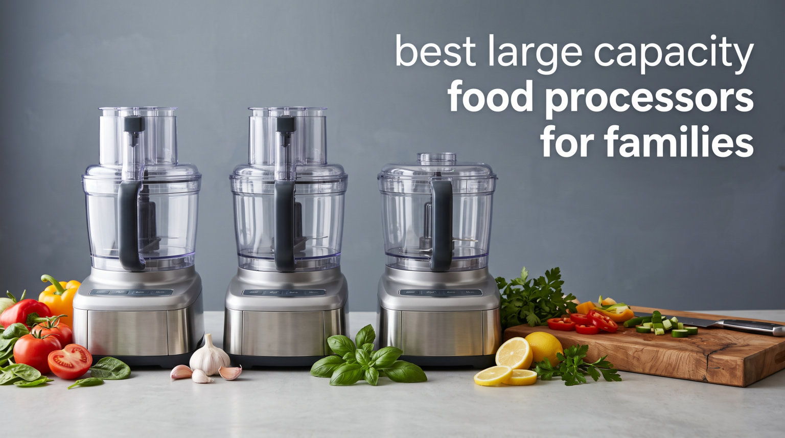 best large capacity food processors for families