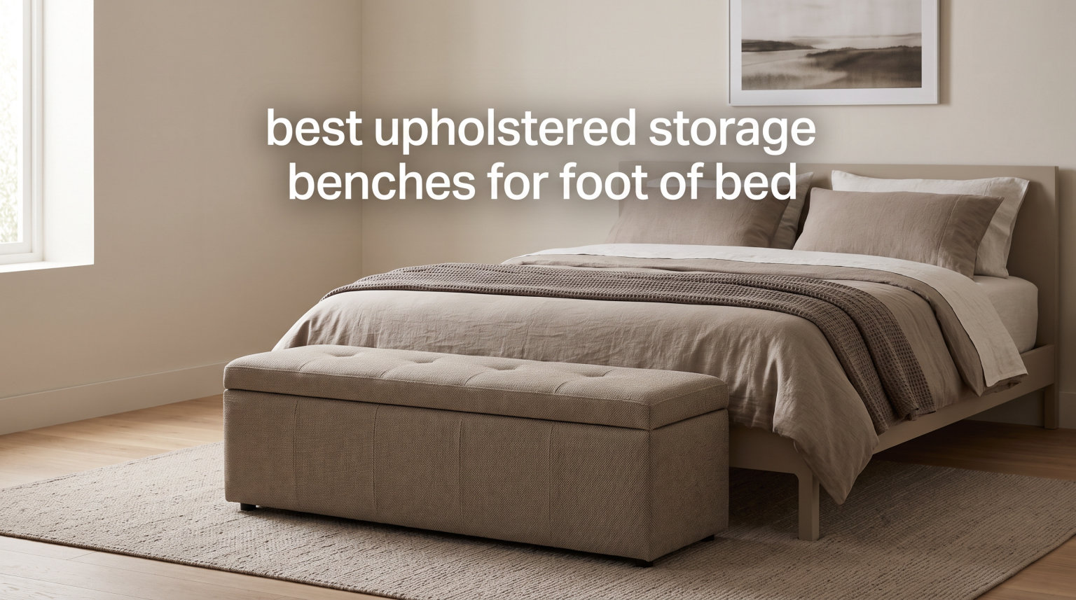 best upholstered storage benches for foot of bed