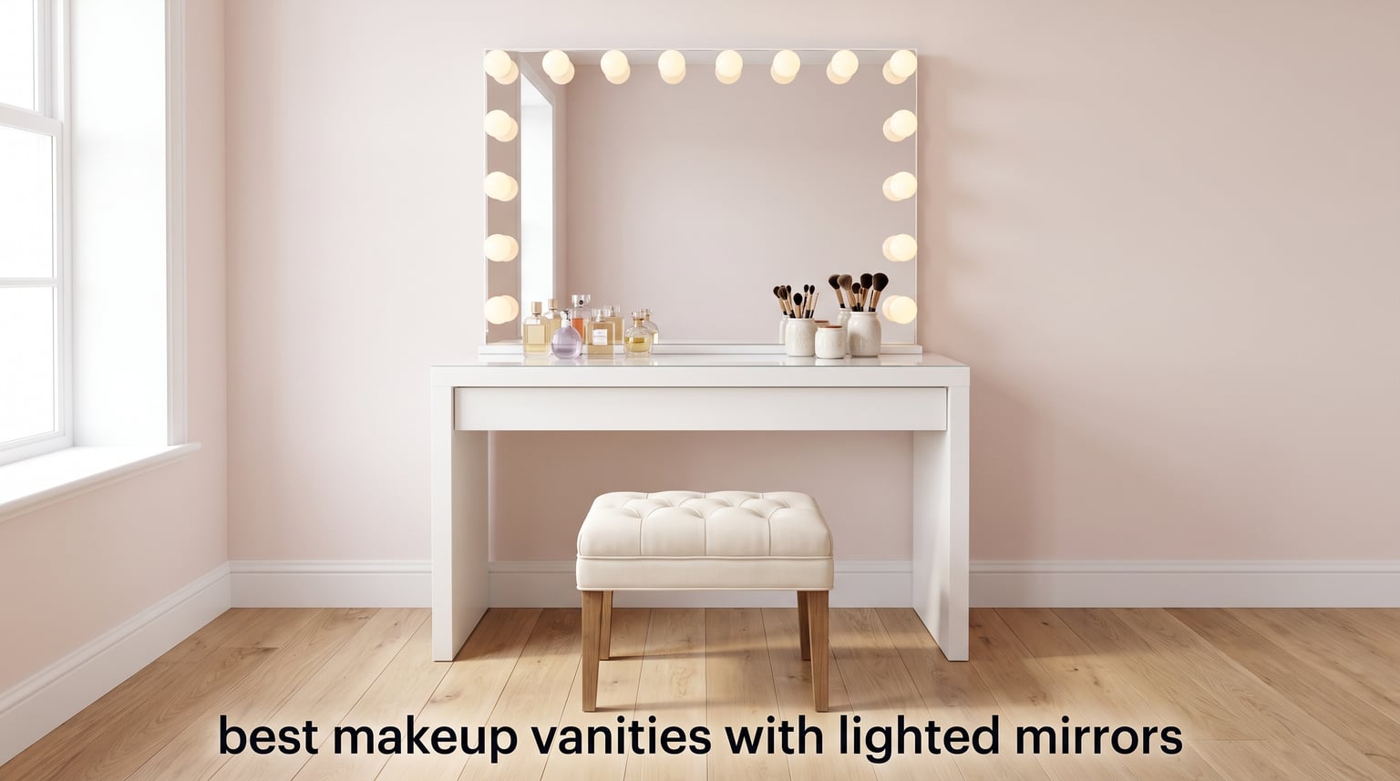 best makeup vanities with lighted mirrors