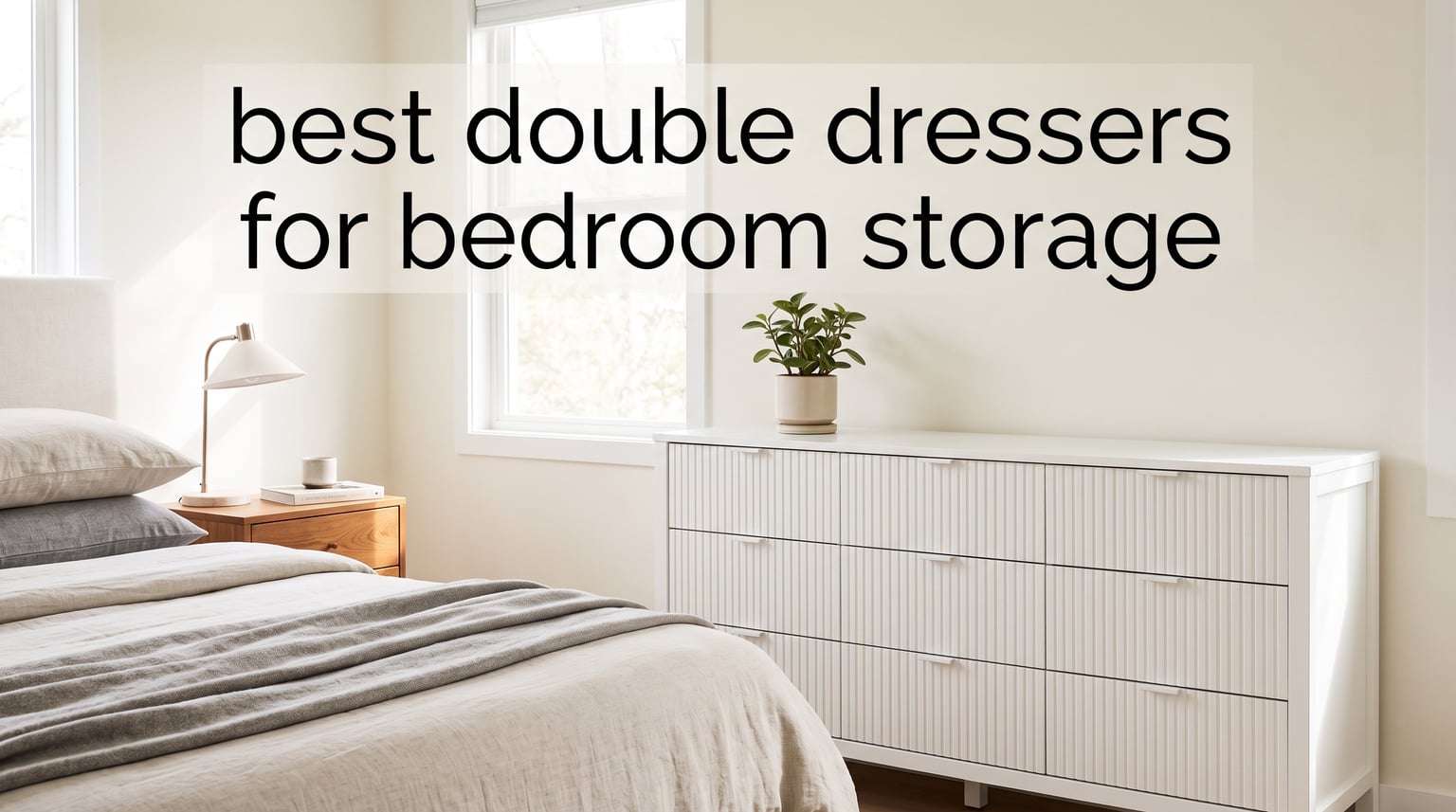 best double dressers for bedroom storage