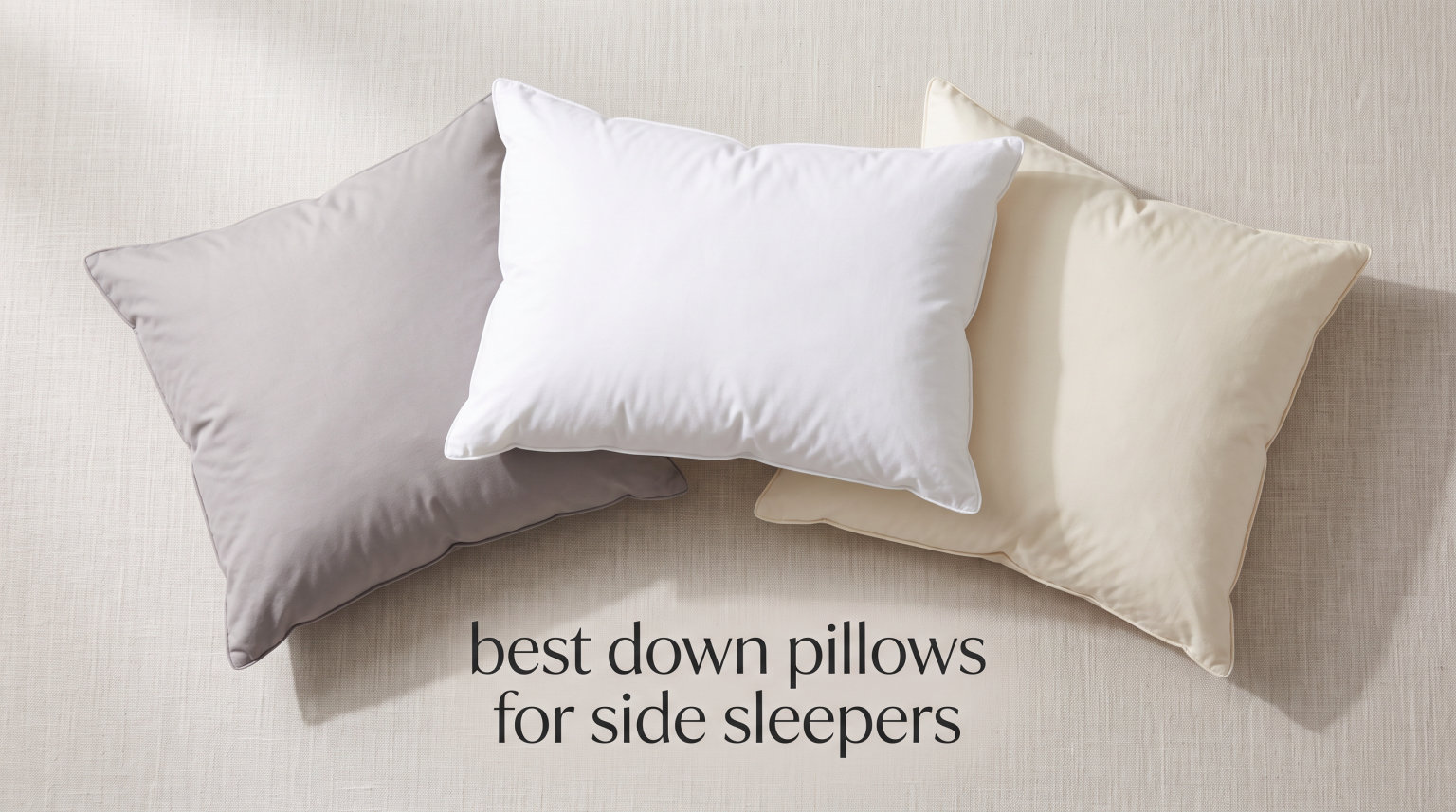 best down pillows for side sleepers
