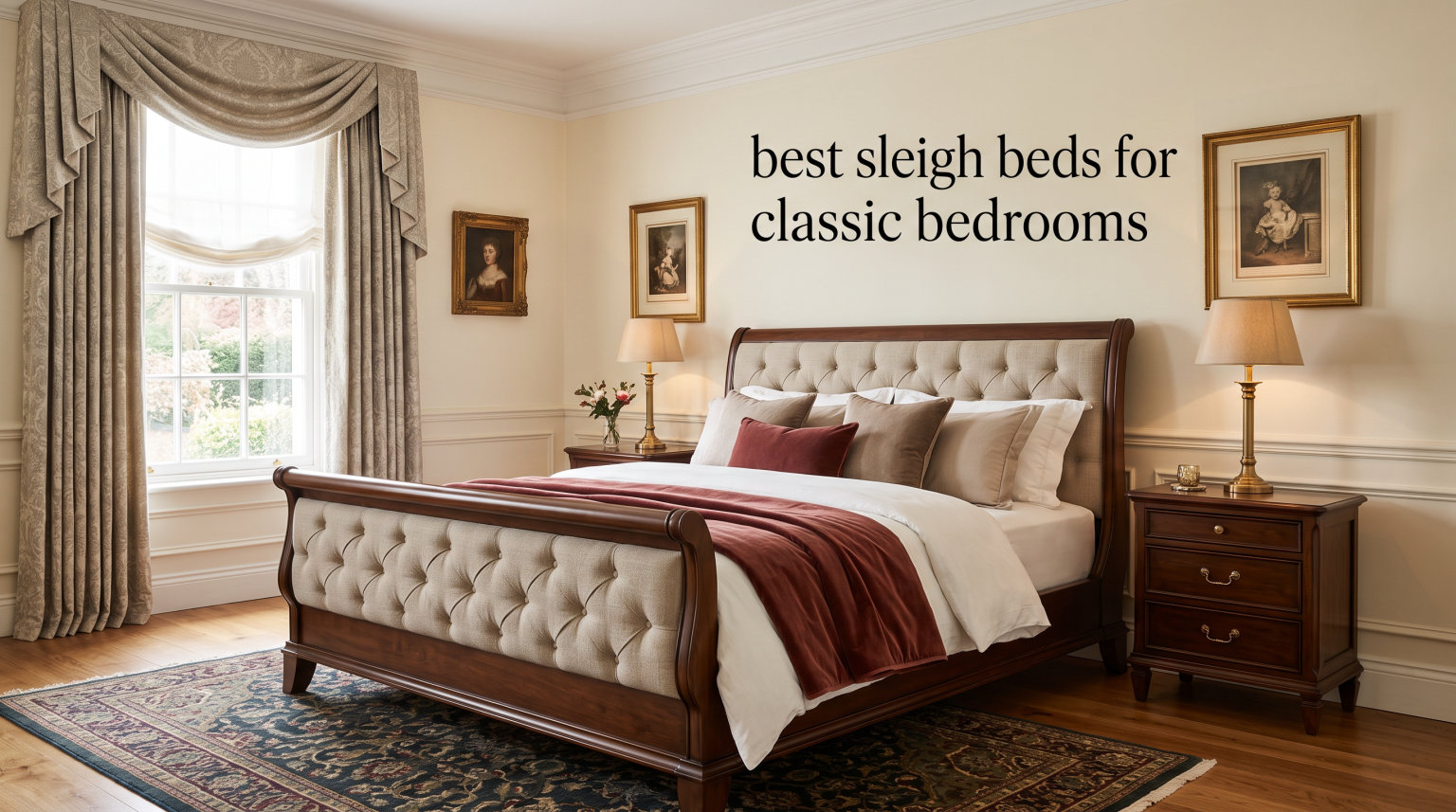 best sleigh beds for classic bedrooms