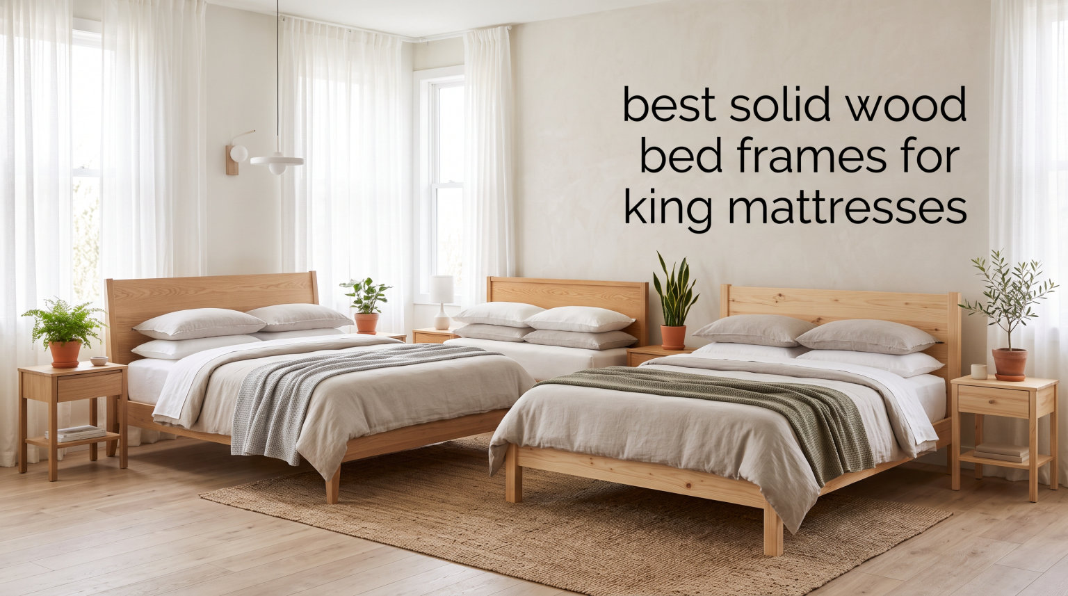 best solid wood bed frames for king mattresses