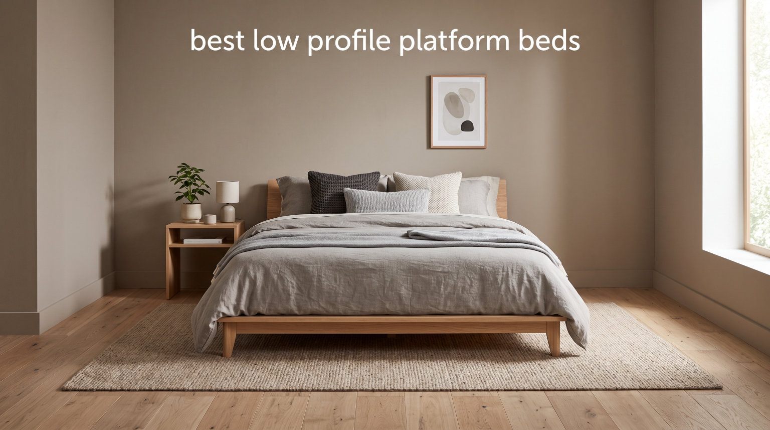 best low profile platform beds