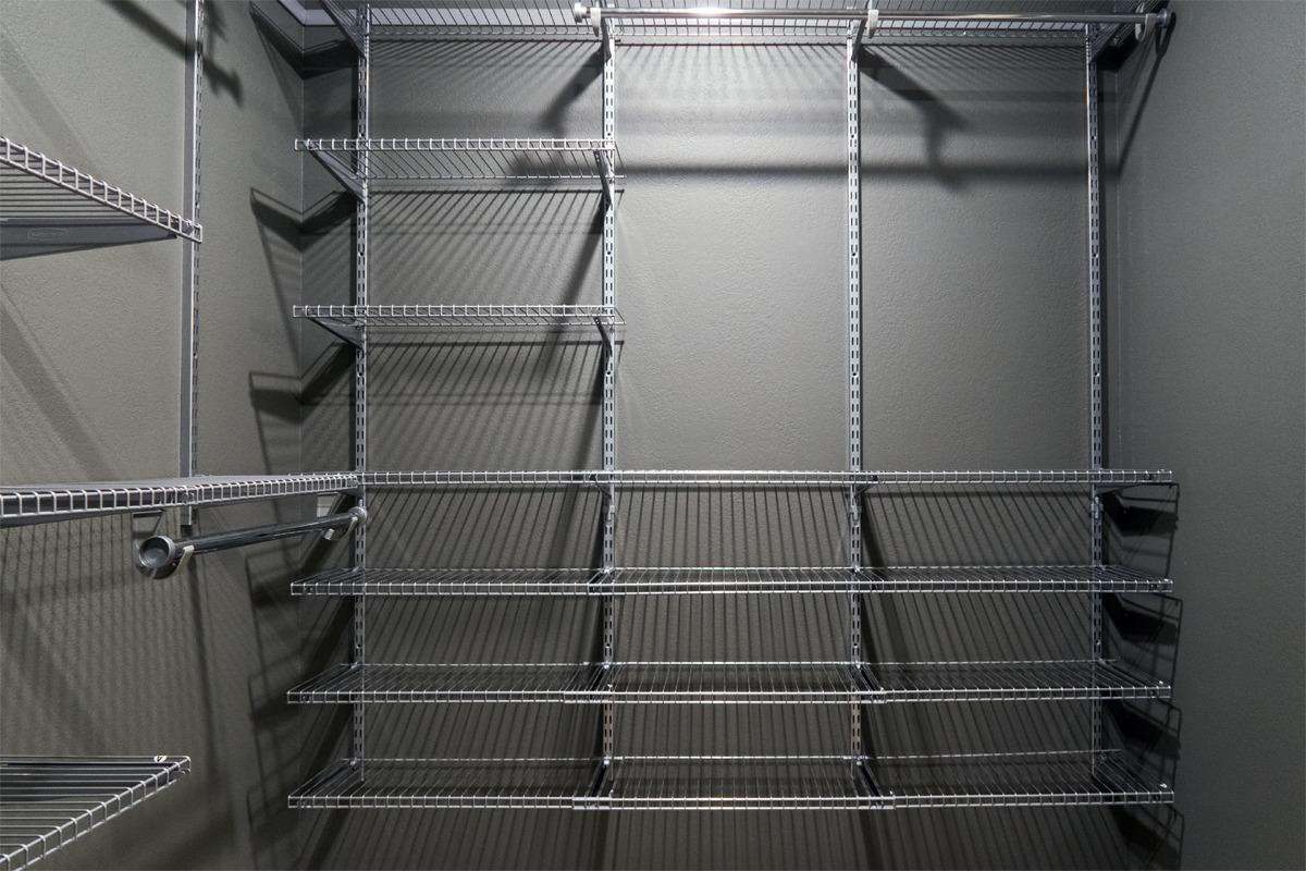 Rubbermaid Configurations Deluxe Custom Closet Kit 4-8 Ft. Adjustable Metal Wire Shelving Titanium Finish Expandable Organization System customer photo 1
