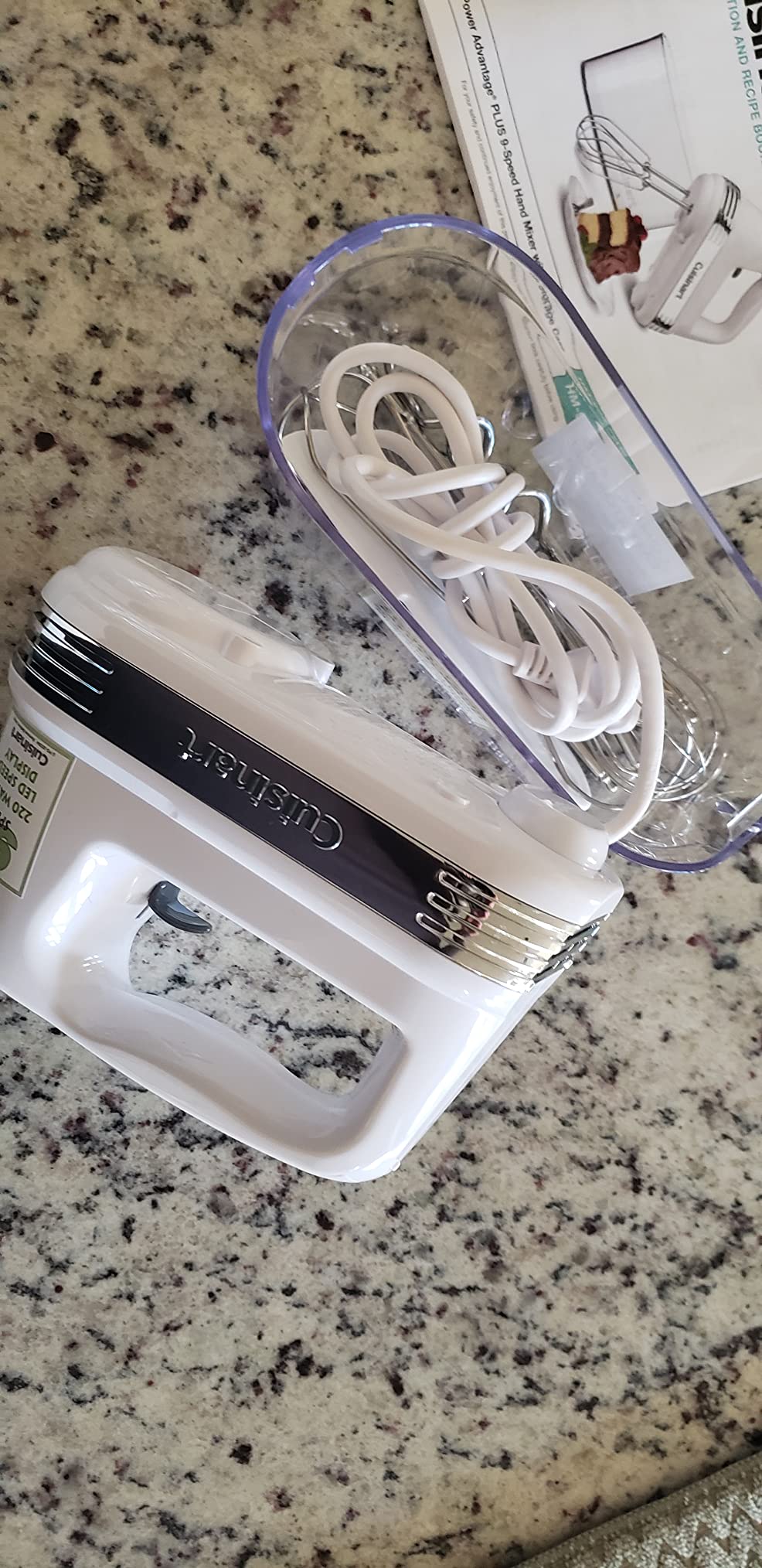 Cuisinart Power Advantage Plus 9-Speed Hand Mixer, 220W Motor, Electric Mixer with Dishwasher-Safe Beaters, Storage Case, HM-90BCS, Brushed Chrome customer photo 1