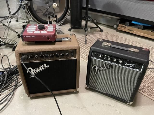 Fender Acoustasonic 15 Acoustic Guitar Amplifier, 15-Watt Portable Combo Amp with 6