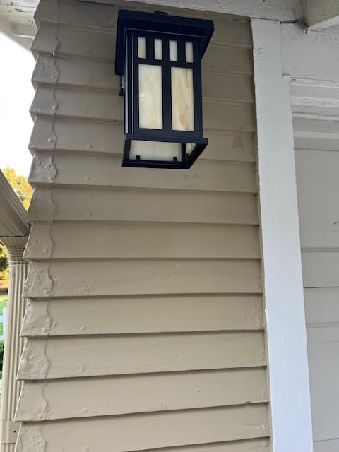 Westinghouse 6732800 Burnham One-Light Exterior Wall Lantern on Steel with Honey Art Glass, Oil Rubbed Bronze Finish, 1 Pack customer photo 1