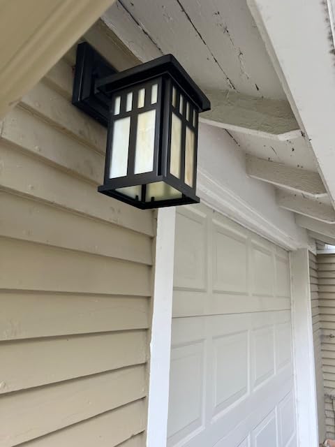 Westinghouse 6732800 Burnham One-Light Exterior Wall Lantern on Steel with Honey Art Glass, Oil Rubbed Bronze Finish, 1 Pack customer photo 2