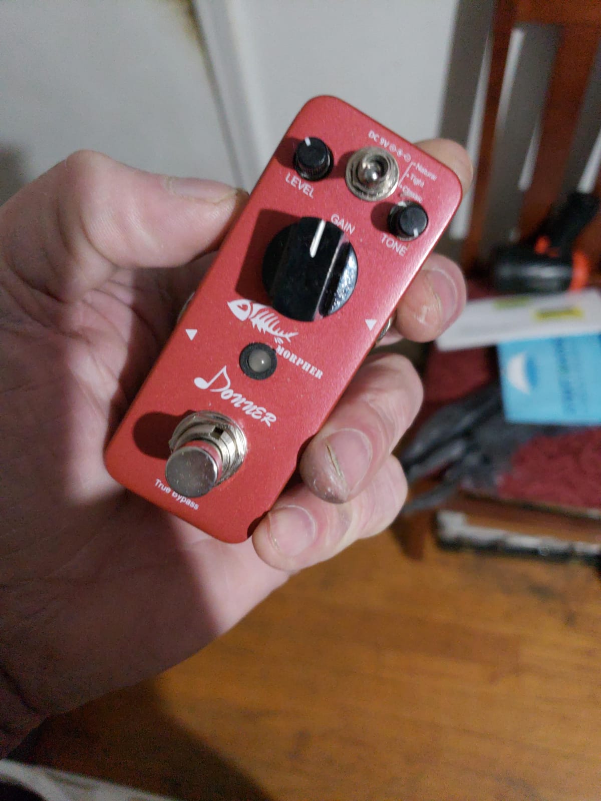 Donner Distortion Guitar Pedal, Morpher Mini Distortion 3 Modes Natural, Tight, Classic Crunch 80s Metal for Electric Guitar True Bypass customer photo 1