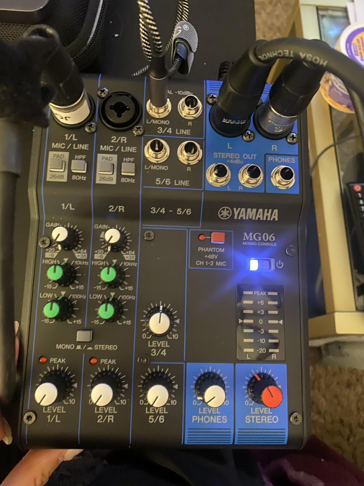 Yamaha MG06 6-Input Compact Stereo Mixer with D-PRE Preamps, XLR Outputs and EQ customer photo 1