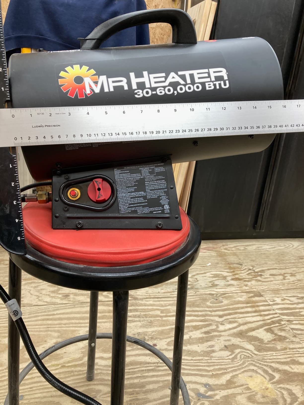Mr. Heater 60,000 BTU Quiet Burner Technology Forced Air Propane Heater customer photo 1