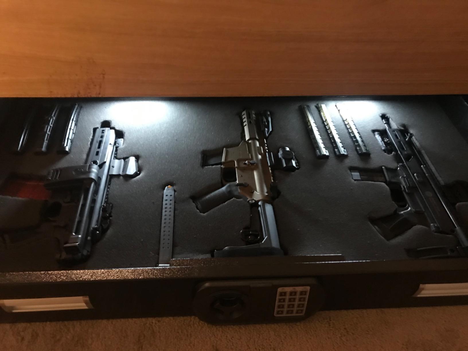 SnapSafe Under Bed Safe, XXL - Under Bed Gun Safe for Firearms, Ammunition and Valuables - Fits in Trunk of Larger SUVs - Easy Access, Out of Sight, Space Saving - Black, 48 x 7 x 24 Inches customer photo 2