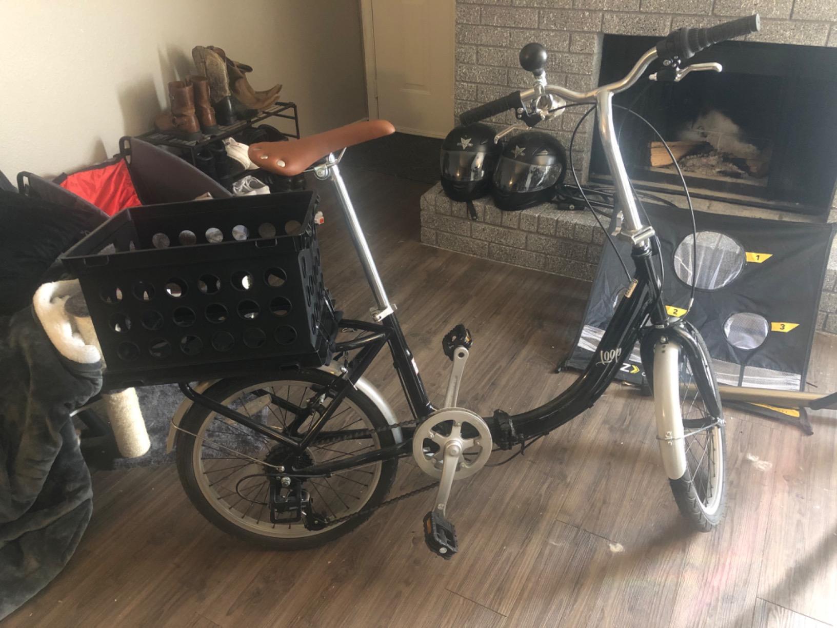 Schwinn Loop Adult Folding Bike, 20-inch Wheels, Rear Carry Rack, Carrying Bag, Multiple Colors customer photo 2