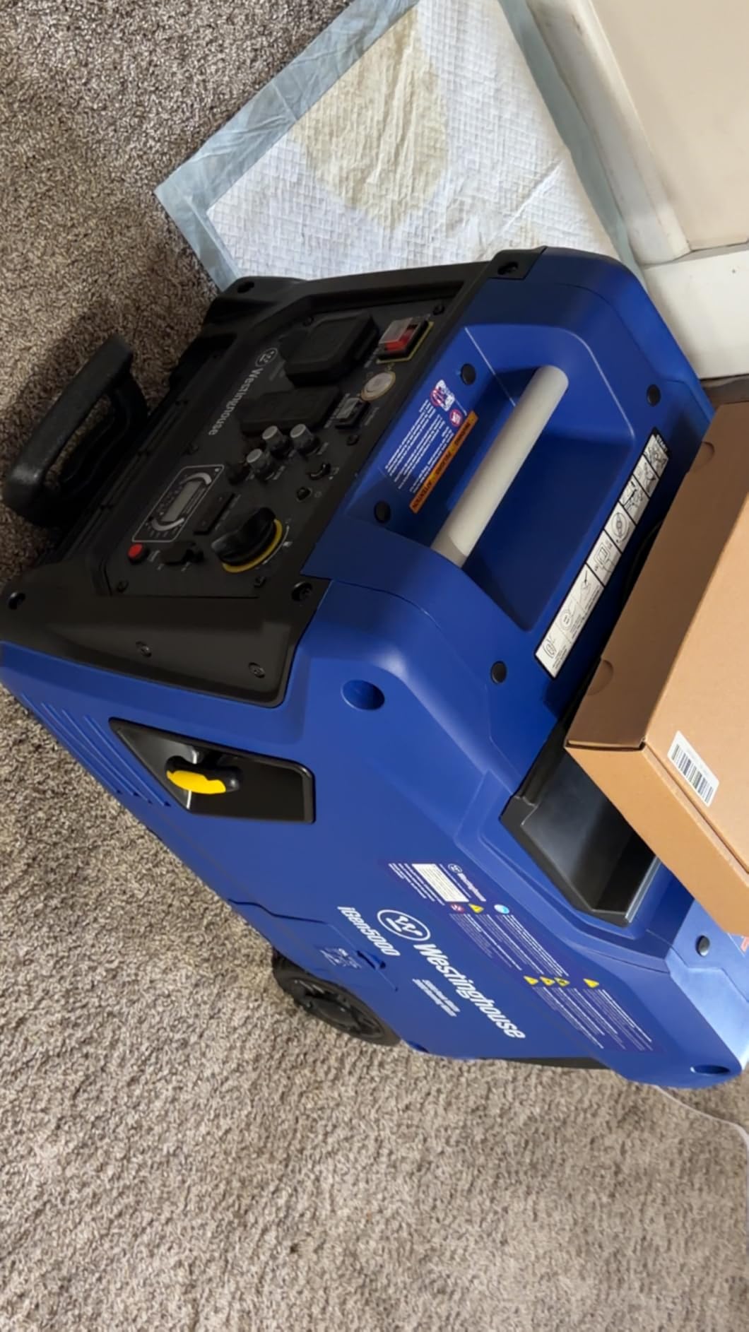 Westinghouse 5000 Peak Watt Super Quiet Portable Inverter Generator, Remote Electric Start with Auto Choke, Wheel & Handle Kit, RV Ready, Gas Powered, Parallel Capable customer photo 1