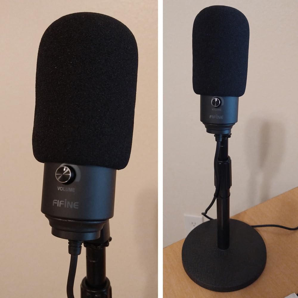 FIFINE USB Microphone, Metal Condenser Recording Microphone for MAC OS, Windows, Cardioid Laptop Mic for Recording Vocals, Voice Overs, Streaming, Meeting and YouTube Videos-K669B customer photo 1