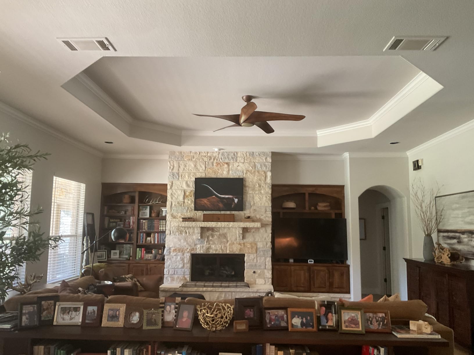 Minka-Aire F905L-DK Artemis XL5 62 Inch Ceiling Fan with LED Light and DC Motor in Distressed Koa Finish customer photo 2