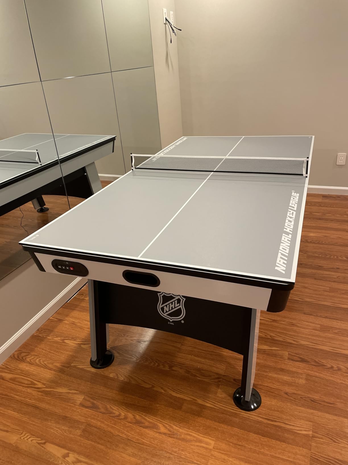 EastPoint NHL Power Play, Air Hockey Table, Table Tennis Top, Arcade Games | Game Room Fun, Table Games, Built-In Leg Levelers, LED Scoring, Stadium Sounds, Light-Up Corners, Complete Set, Easy Setup customer photo 1
