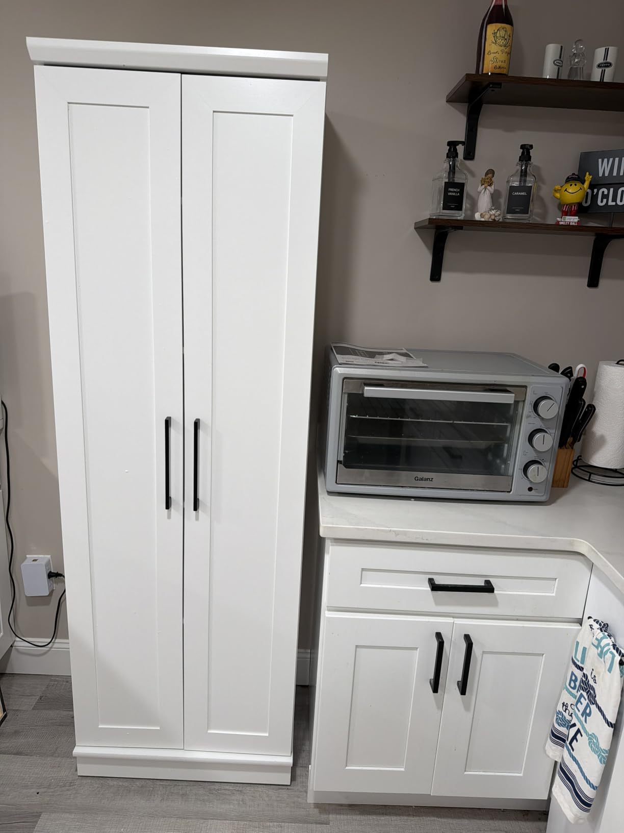 Sauder HomePlus Storage Cabinet / Pantry Cabinet, Soft White Finish customer photo 1