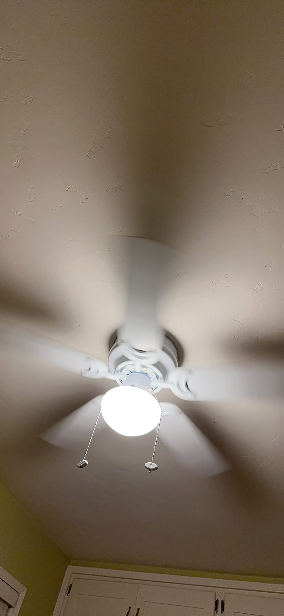 Prominence Home Alvina 42 Inch Traditional Flush Mount Ceiling Fan with Light, Pull Chain, Dual Finish Blades, Reversible Motor, Brushed Nickel customer photo 2