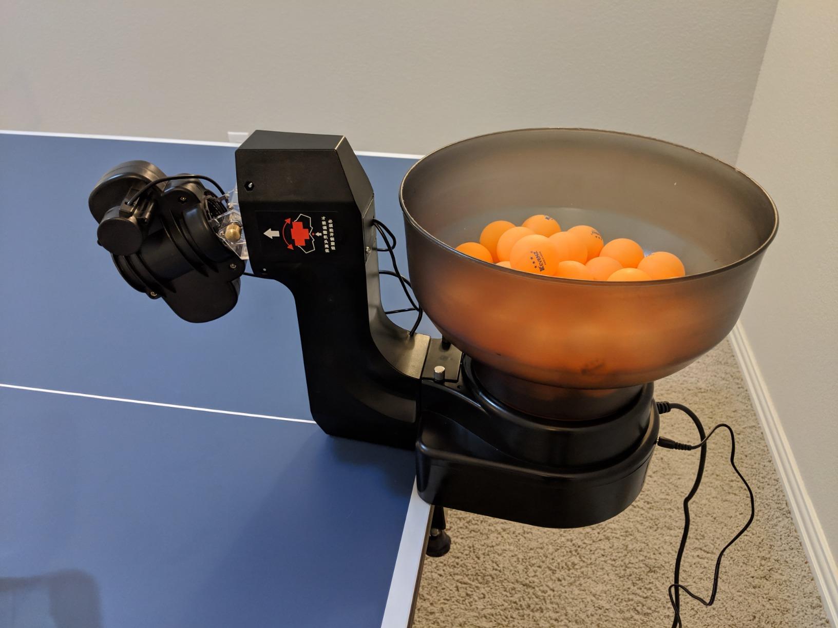 Ping Pong Robot Machine with 36 Different Spin Balls - Table Tennis Robots Automatic Ball Machine for Training customer photo 1