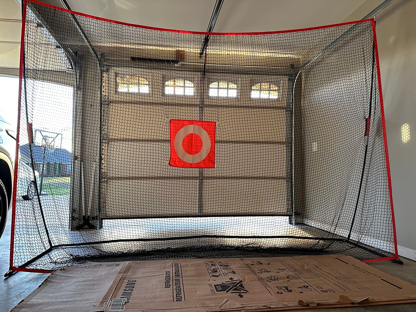 GoSports Golf Practice Hitting Net - Huge 10 x 7 ft Personal Driving Range for Indoor or Outdoor Use customer photo 2