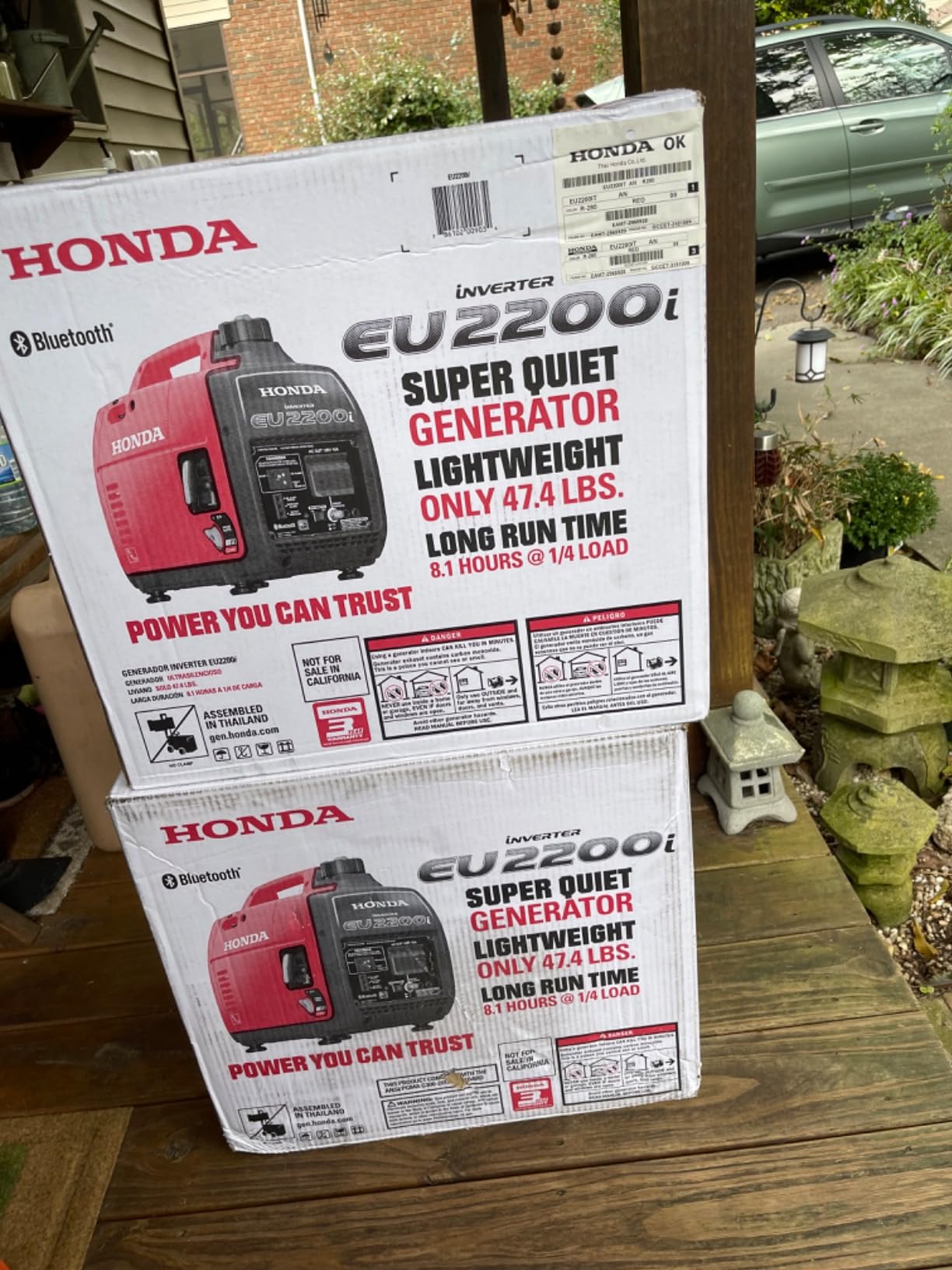 Honda EU2200i 2200 Watt Inverter Generator (EU2200ITAN) - Super Quiet 120V Gas Powered Portable Generator for Camping or Home Backup Power Supply, Up to 8.1 Hour Run Time customer photo 1