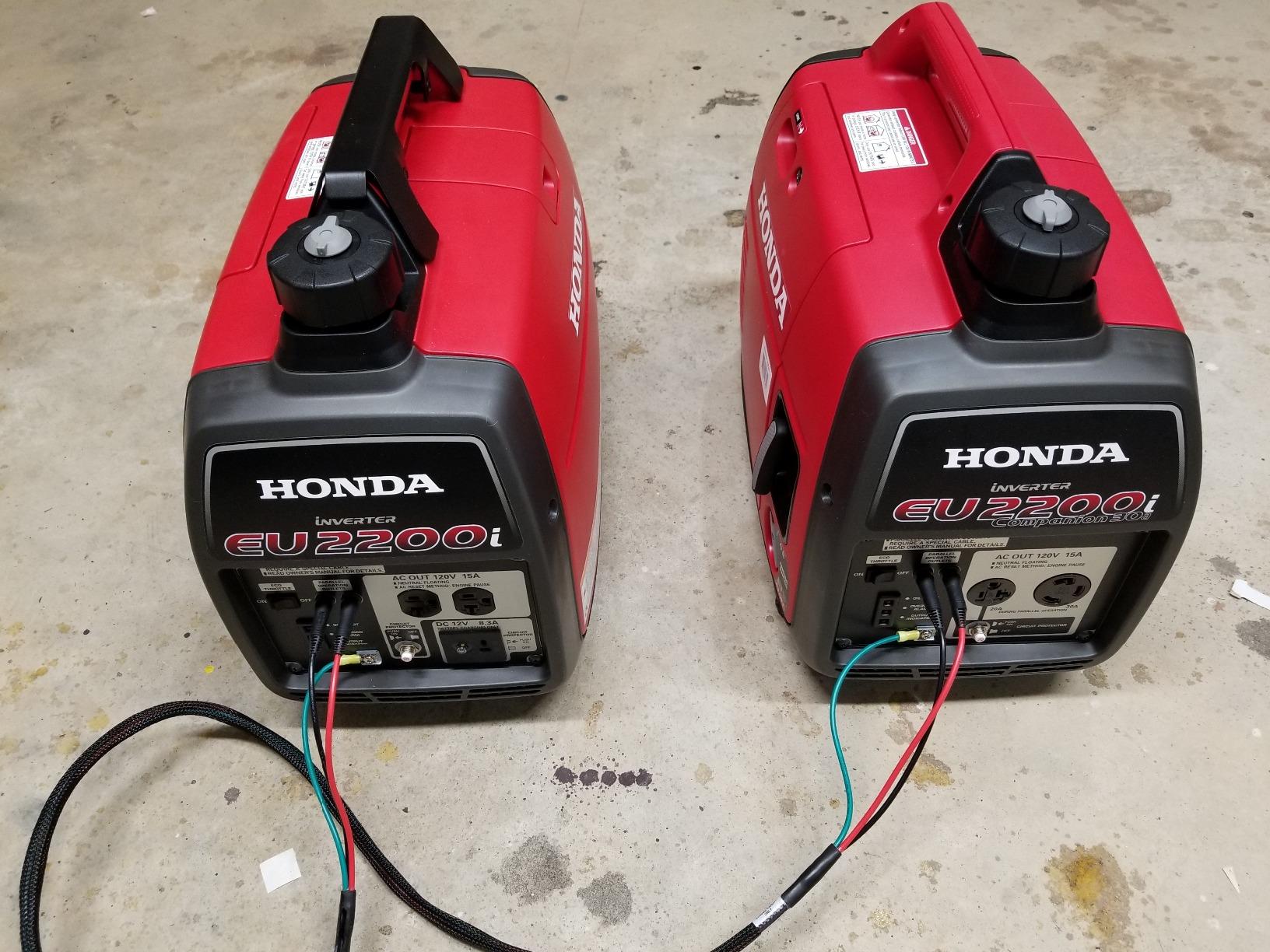 Honda EU2200i Companion 2200 Watt Inverter Generator (EU2200ITAN1) - Super Quiet 120V Gas Powered Portable Generator for Camping or RV Backup Power Supply, Up to 8.1 Hour Run Time customer photo 1