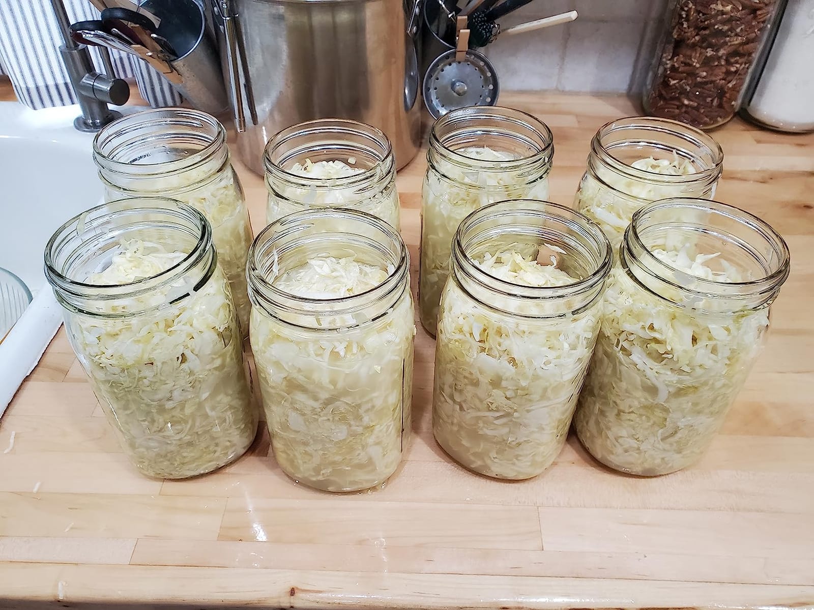 Premium Kimchi, Sauerkraut Container Probiotic Fermentation with Inner Vacuum Lid (Earthenware Brown, 3 gal/ 11.5L) customer photo 1