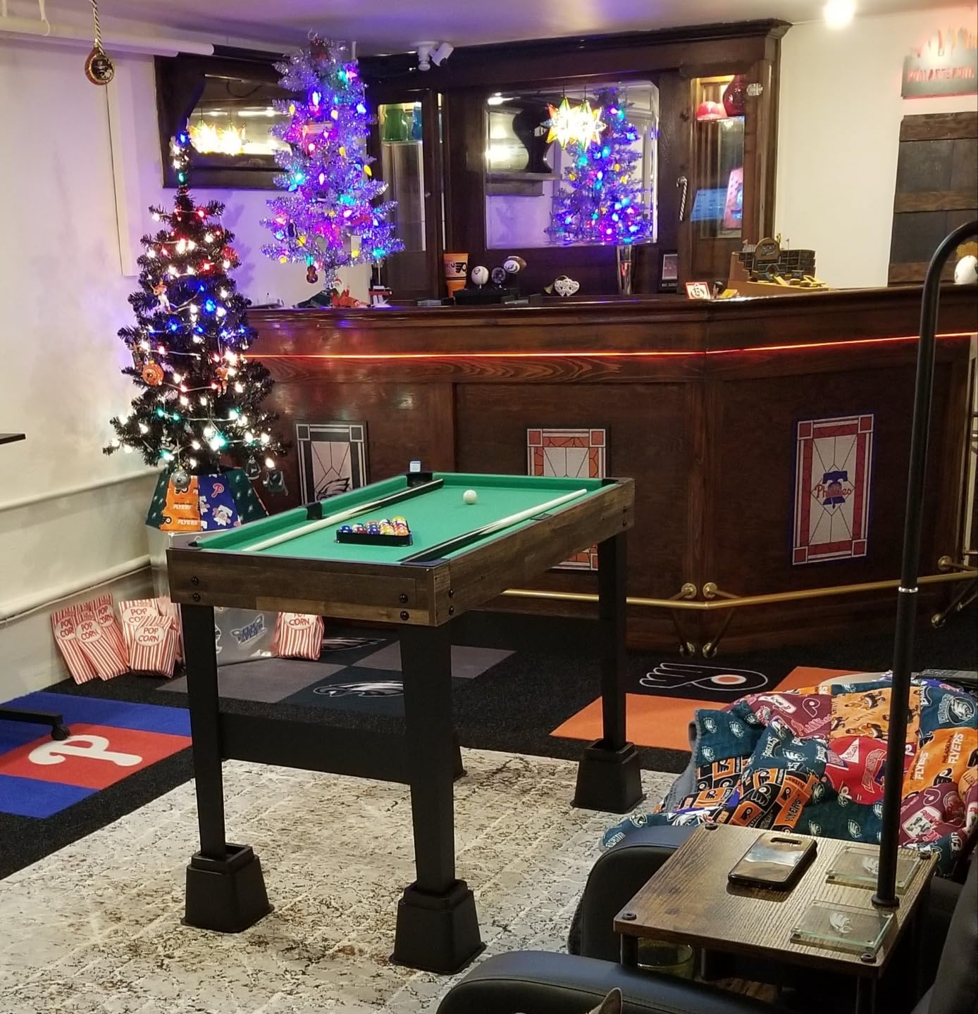 Best Choice Products 2x4ft 10-in-1 Combo Game Table Set w/Hockey, Foosball, Pool, Shuffleboard, Ping Pong, Chess, Checkers, Bowling, Backgammon customer photo 2
