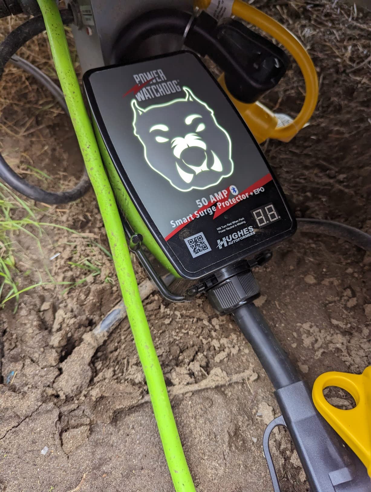 Power Watchdog PWD50EPO Smart RV Surge Protector, 50A, Bluetooth, IP65 | Patented Bluetooth connectivity monitors voltage, amperage & wattage. IP65 water-resistant. customer photo 2