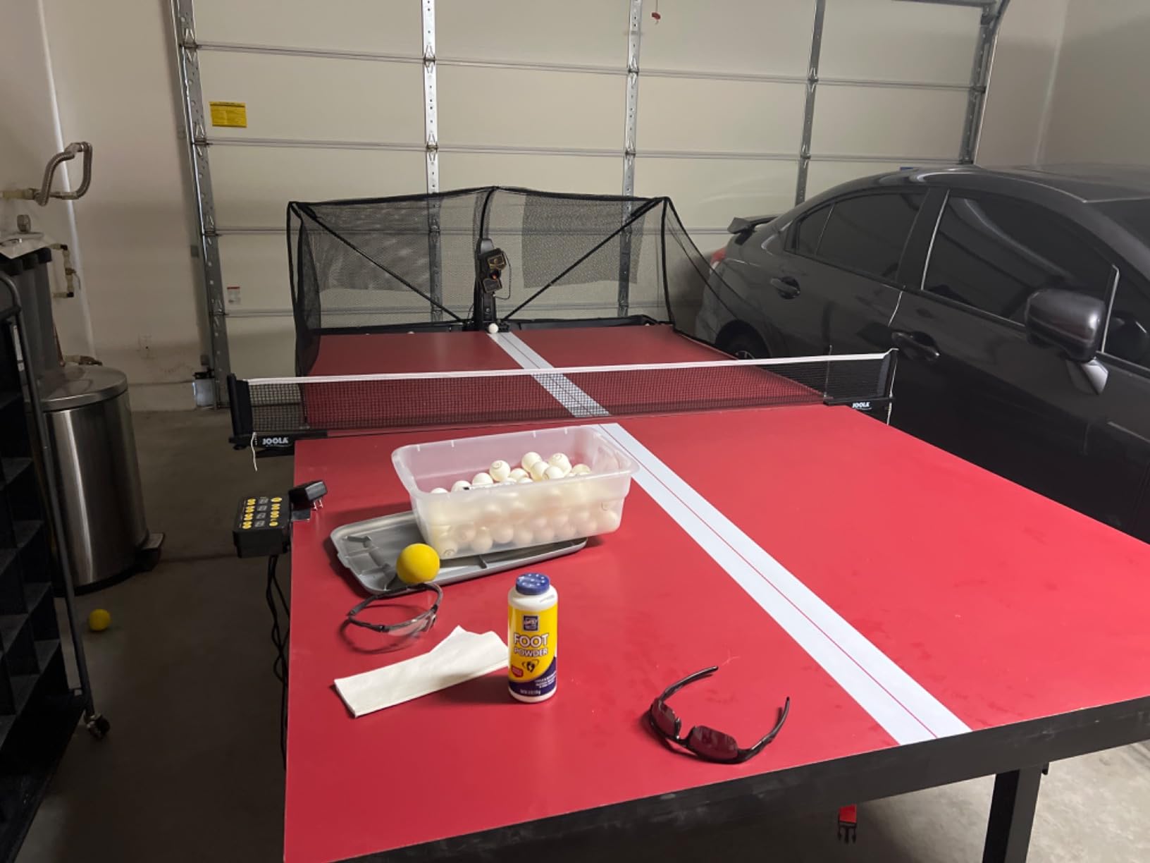 Suz Table Tennis Robot with Net Ping Pong Ball Machine S201 Automatic Machine for Training with 40mm+ Table Tennis Balls customer photo 2