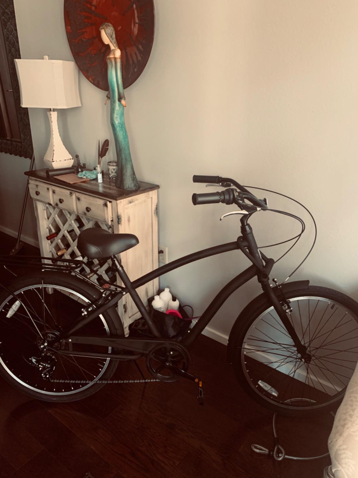 sixthreezero EVRYjourney Men's Steel Beach Cruiser Bike, Hybrid Bicycle with Rear Rack and Fenders, 26-Inch Wheels, Multiple Speed Options and Color Options customer photo 1