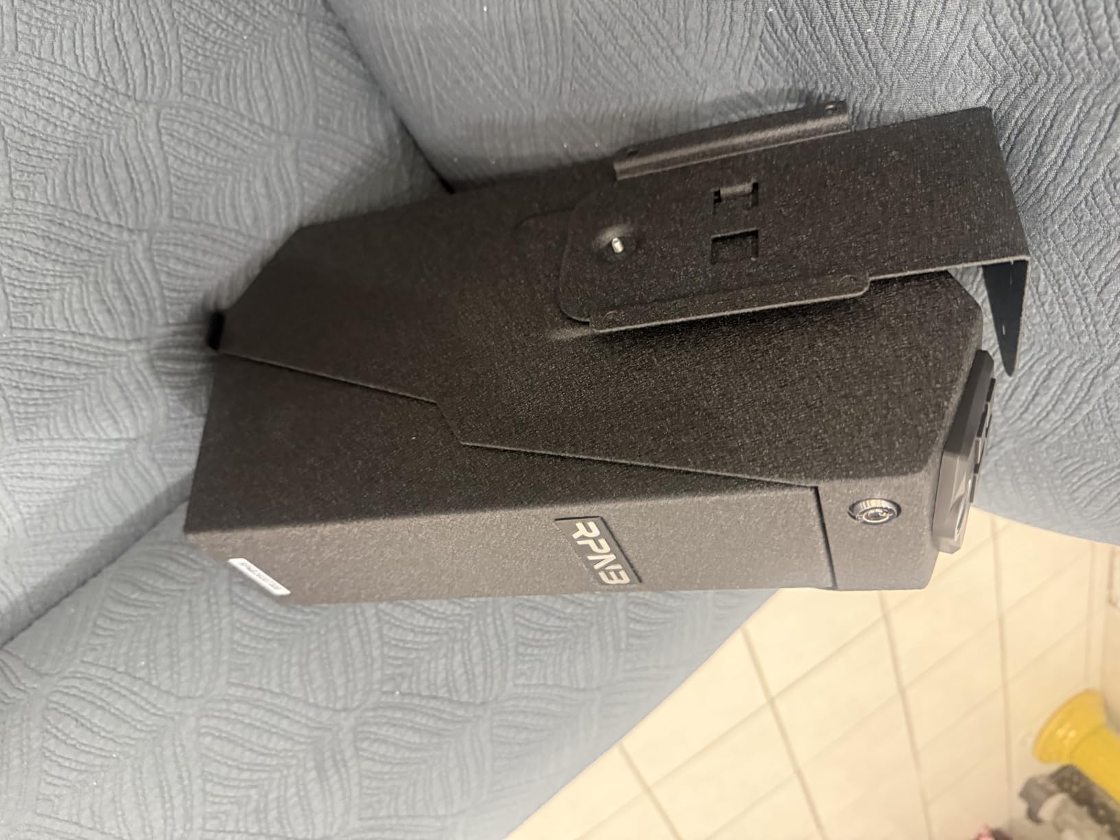 RPNB Mounted Gun Safe,California DOJ Certified Handgun Safe, Auto Open Lid Smart Pistol Safe with Biometric Fingerprint or Keypad Lock customer photo 2