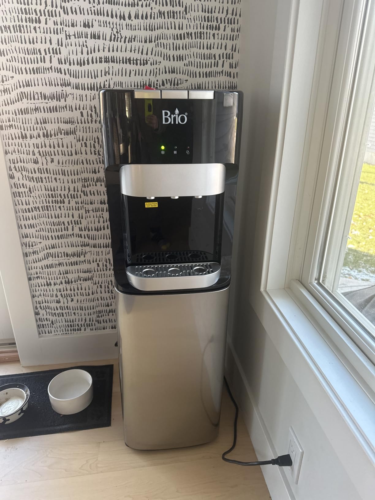 Brio Bottom Loading Water Cooler Dispenser for 5 Gallon Bottles - 3 Temperatures with Hot, Room & Cold Spouts, Child Safety Lock, LED Display with Empty Bottle Alert, Stainless Steel customer photo 1