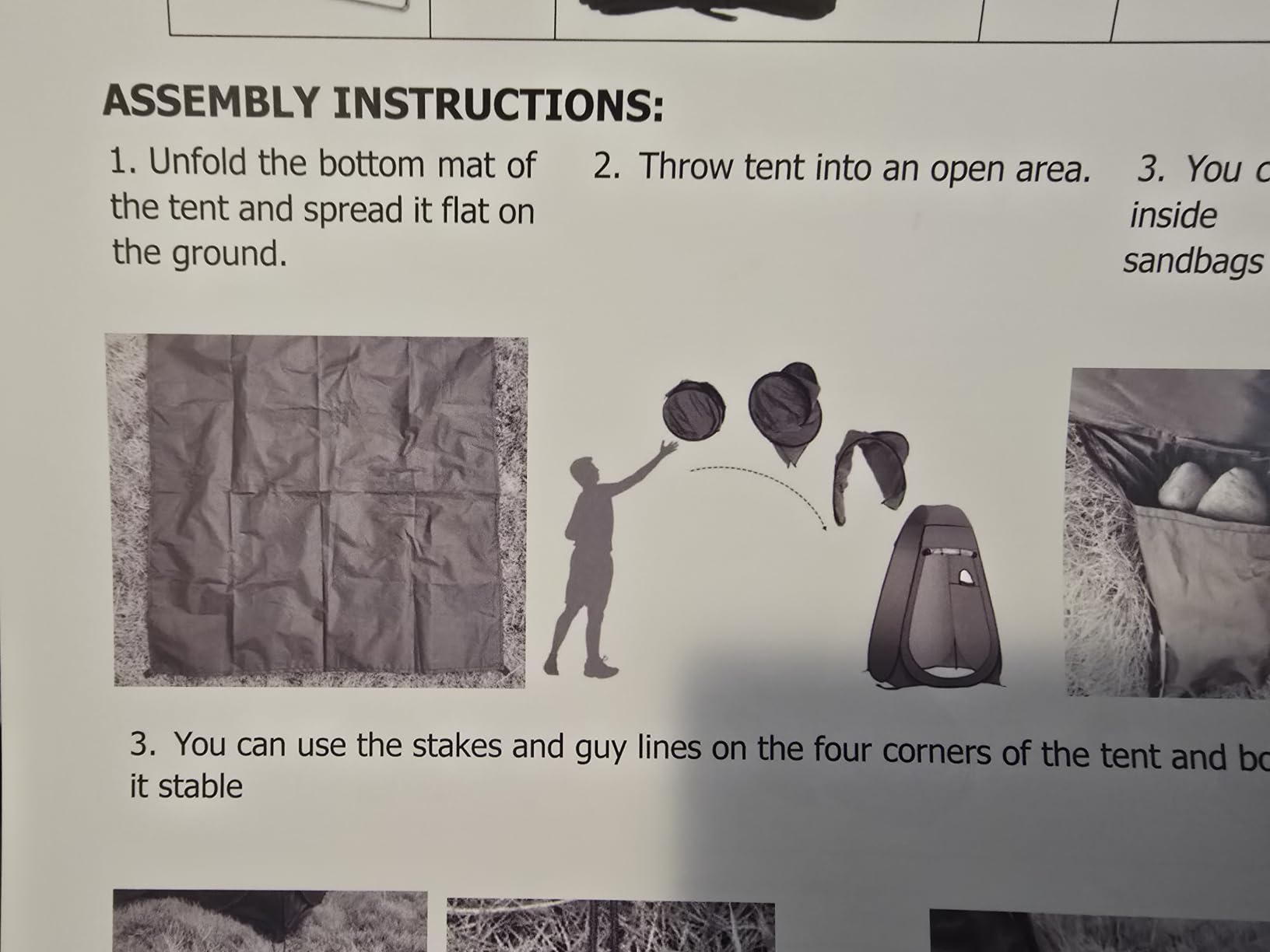 Wakeman Pop Up Changing Tent, 3.3 x 3.3 x 6.2ft, Camping Shower Tent for Portable Toilet Stall or Dressing Room with Carry Bag customer photo 2