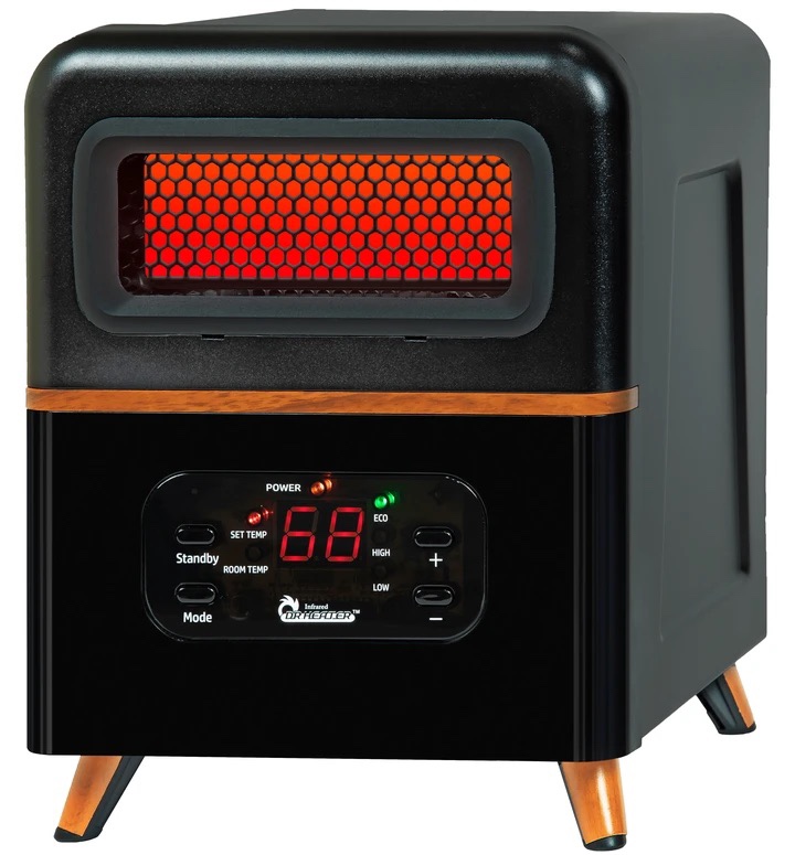 DR. INFRARED HEATER DR-978 New Upgraded Dual Heating Hybrid Portable Infrared Space Heater, 1500W with Remote customer photo 2
