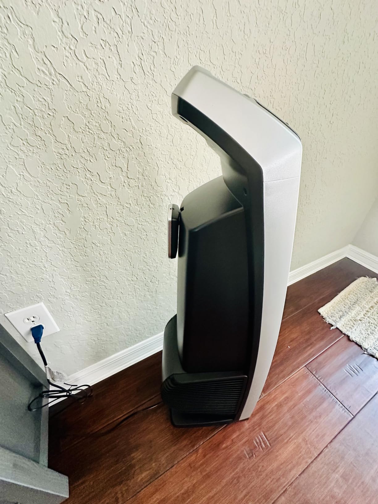 Lasko High Velocity Oscillating Tower Fan with Remote Control - Quiet Standing Fan for Bedroom, Office, and Home - 3 Speeds - Powerful Cooling Air - U35115 - 35